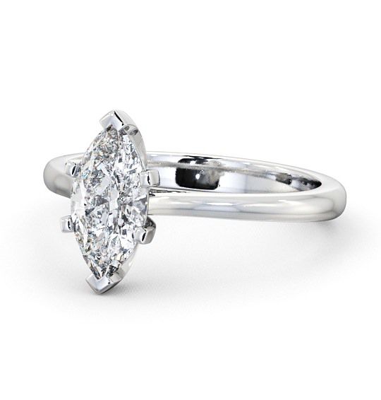  Marquise Diamond Engagement Ring 18K White Gold Solitaire - Muir ENMA5_WG_THUMB2 