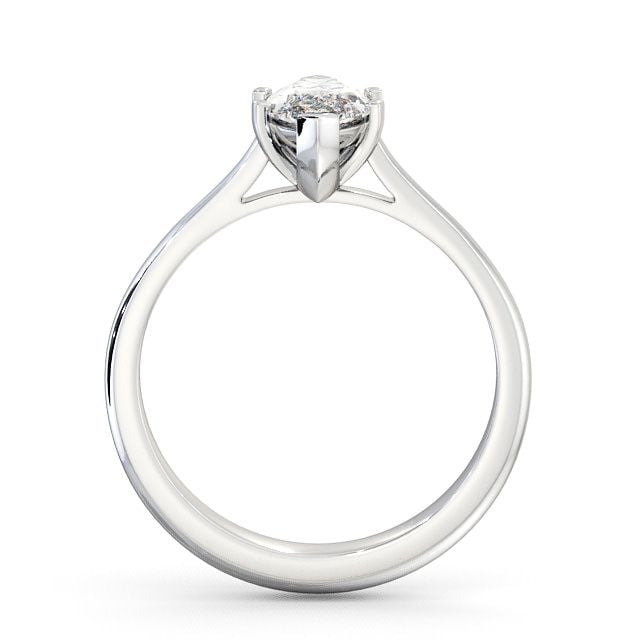 Marquise Diamond Engagement Ring 18K White Gold Solitaire - Muir ENMA5_WG_UP