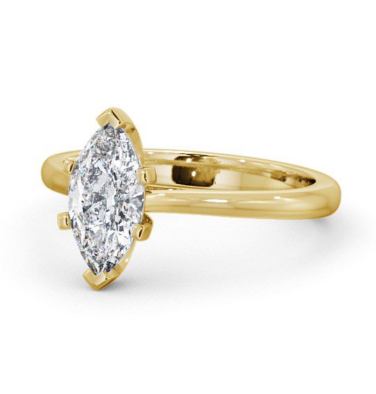  Marquise Diamond Engagement Ring 9K Yellow Gold Solitaire - Muir ENMA5_YG_THUMB2 