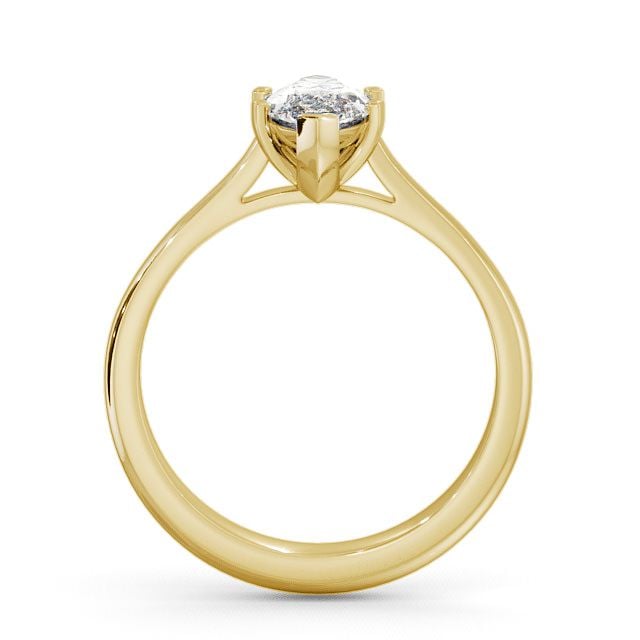 Marquise Diamond Engagement Ring 18K Yellow Gold Solitaire - Muir ENMA5_YG_UP