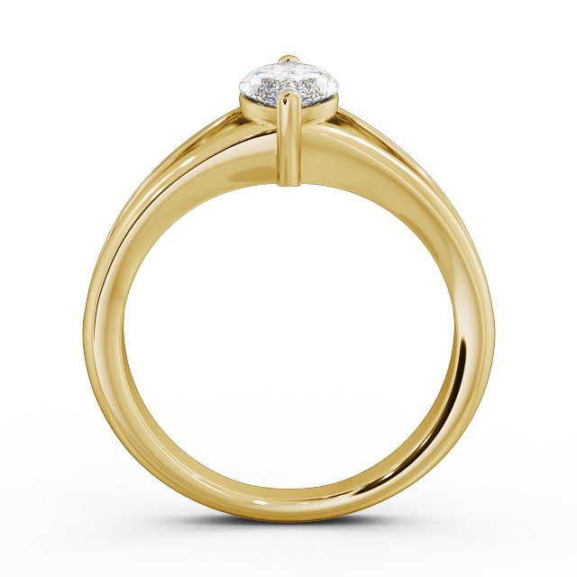 Marquise Diamond Engagement Ring 9K Yellow Gold Solitaire - Rosario ENMA8_YG_UP