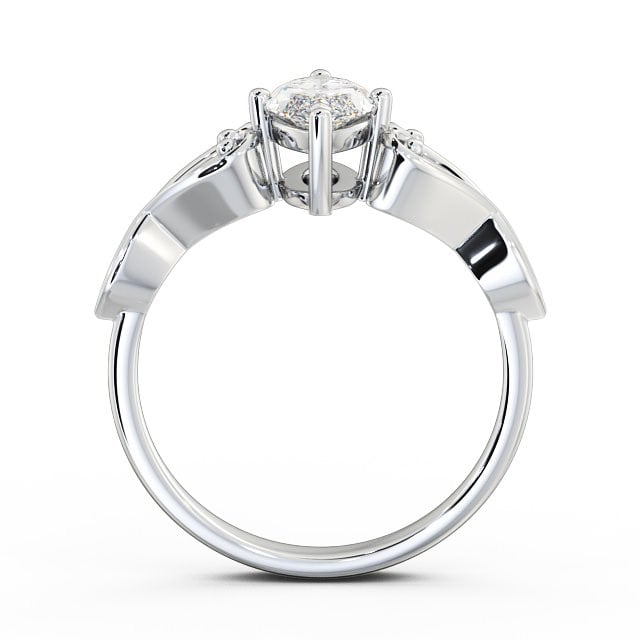 Marquise Diamond Engagement Ring Palladium Solitaire - Ferah ENMA9_WG_UP