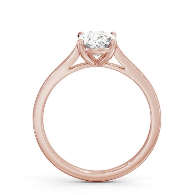 Oval Diamond Engagement Ring 18K Rose Gold Solitaire - Bayles ENOV1_RG_UP