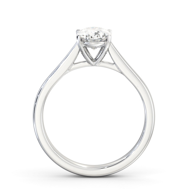 Oval Diamond Engagement Ring Palladium Solitaire - Palmira ENOV41_WG_UP