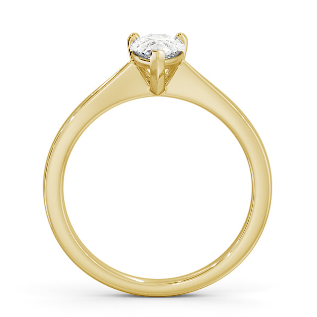 Pear Diamond Engagement Ring 18K Yellow Gold Solitaire - Ilmer ENPE14_YG_UP