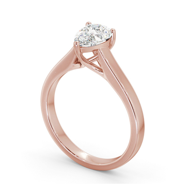 Pear Diamond Engagement Ring 18K Rose Gold Solitaire - Heathcote