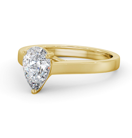 Heathcote Pear Diamond Engagement Ring Three Claw ENPE22_YG_THUMB2 