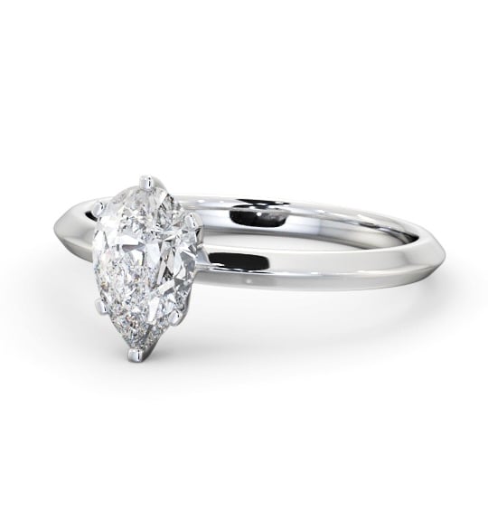  Pear Diamond Engagement Ring 9K White Gold Solitaire - Letisha ENPE29_WG_THUMB2 