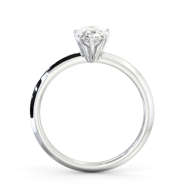 Pear Diamond Engagement Ring Platinum Solitaire - Letisha ENPE29_WG_UP