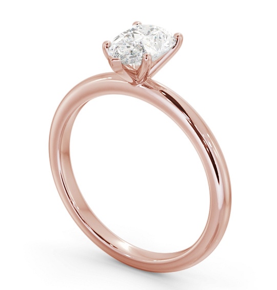 Pear Diamond Sleek 5 Prong Engagement Ring 9K Rose Gold Solitaire ENPE31_RG_THUMB1