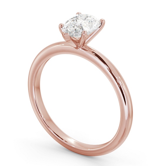 Pear Diamond Sleek 5 Prong Engagement Ring 18K Rose Gold Solitaire ENPE31_RG_THUMB1 