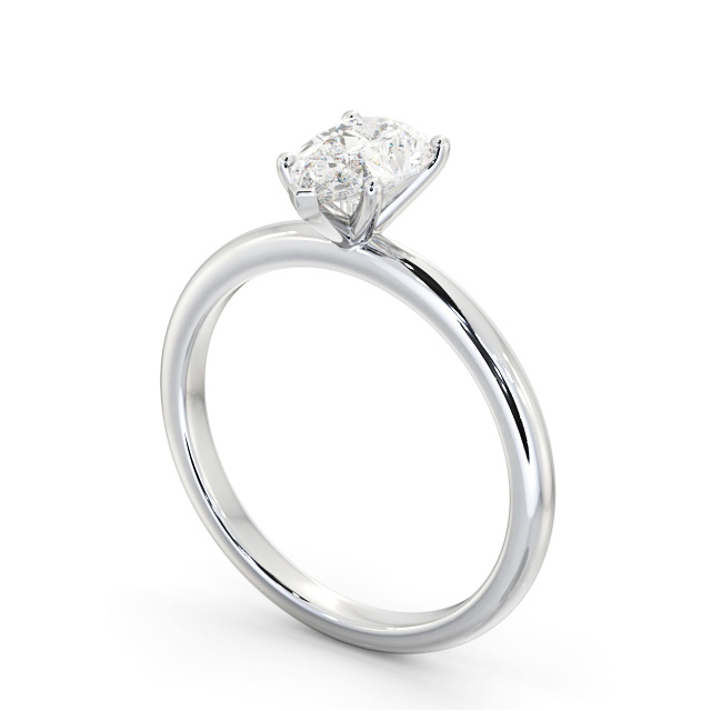 Pear Diamond Engagement Ring Platinum Solitaire - Blair ENPE31_WG_SIDE