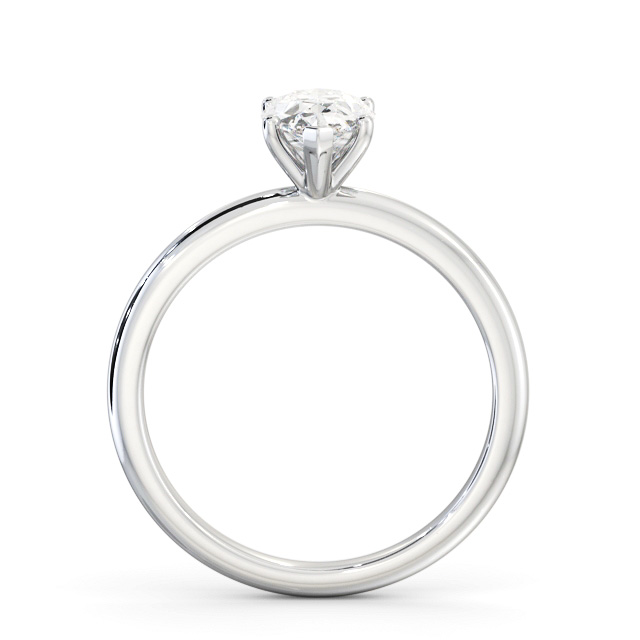 Pear Diamond Engagement Ring Platinum Solitaire - Blair ENPE31_WG_UP
