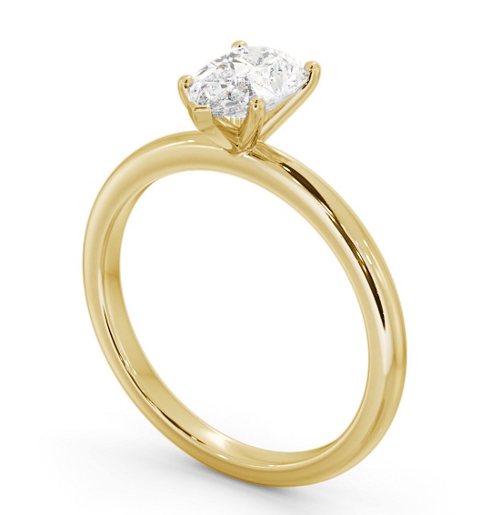 Pear Diamond Sleek 5 Prong Engagement Ring 18K Yellow Gold Solitaire ENPE31_YG_THUMB1 