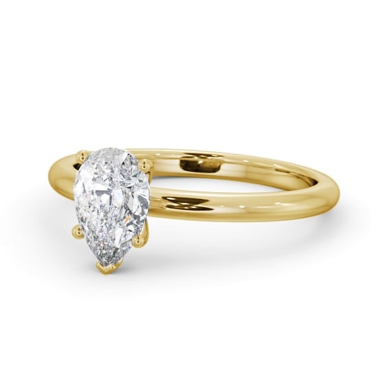  Pear Diamond Engagement Ring 9K Yellow Gold Solitaire - Blair ENPE31_YG_THUMB2 