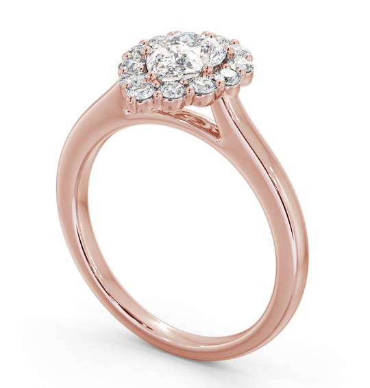 Halo Pear Diamond Elegant Style Engagement Ring 18K Rose Gold ENPE33_RG_THUMB1 