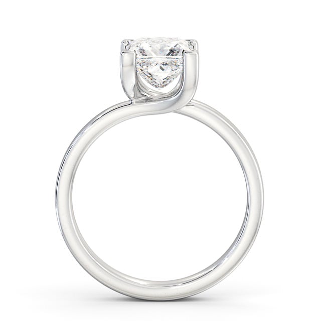 Princess Diamond Engagement Ring Palladium Solitaire - Milby ENPR10_WG_UP
