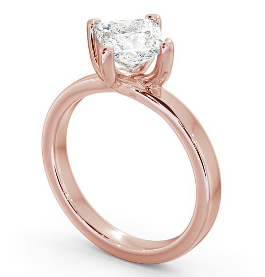 Princess Diamond Rotated Head Engagement Ring 18K Rose Gold Solitaire ENPR11_RG_THUMB1 