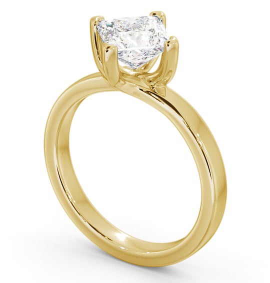 Princess Diamond Engagement Ring 9K Yellow Gold Solitaire - Semley ENPR11_YG_THUMB1