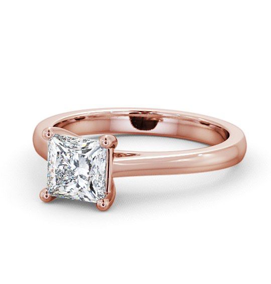  Princess Diamond Engagement Ring 9K Rose Gold Solitaire - Ailsa ENPR14_RG_THUMB2 