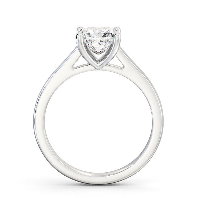 Princess Diamond Engagement Ring 18K White Gold Solitaire - Ailsa ENPR14_WG_UP