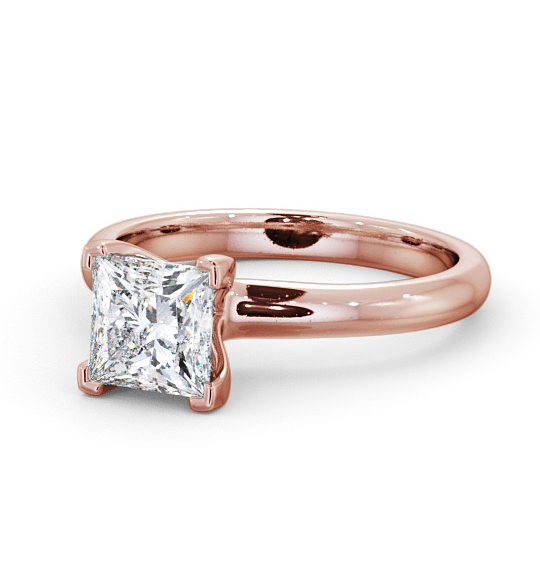  Princess Diamond Engagement Ring 9K Rose Gold Solitaire - Emley ENPR15_RG_THUMB2 