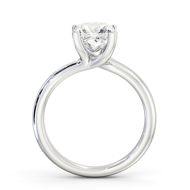 Princess Diamond Engagement Ring 9K White Gold Solitaire - Ryal ENPR16_WG_UP