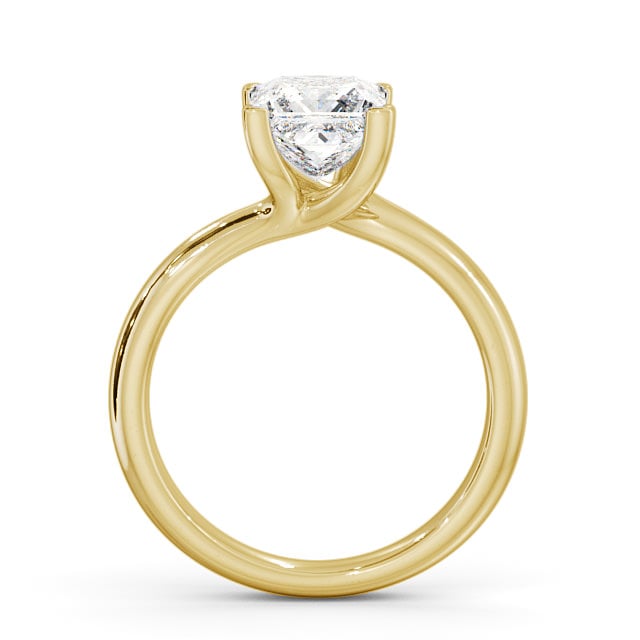 Princess Diamond Engagement Ring 18K Yellow Gold Solitaire - Ryal ENPR16_YG_UP