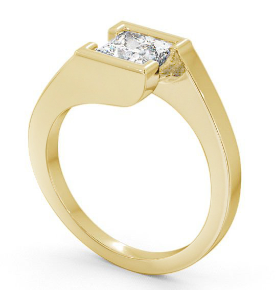  Princess Diamond Engagement Ring 18K Yellow Gold Solitaire - Frieth ENPR17_YG_THUMB1 