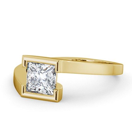  Princess Diamond Engagement Ring 9K Yellow Gold Solitaire - Frieth ENPR17_YG_THUMB2 