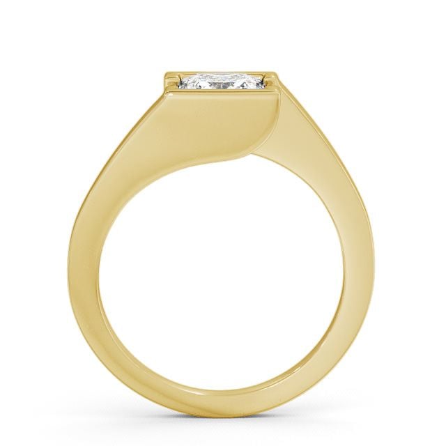 Princess Diamond Engagement Ring 9K Yellow Gold Solitaire - Frieth ENPR17_YG_UP