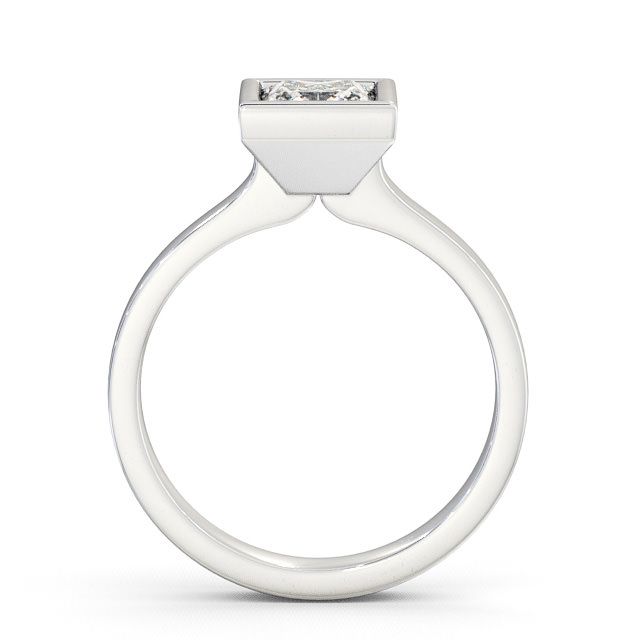 Princess Diamond Engagement Ring 18K White Gold Solitaire - Dainton ENPR18_WG_UP