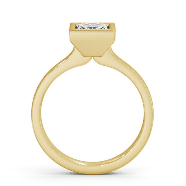 Princess Diamond Engagement Ring 18K Yellow Gold Solitaire - Dainton ENPR18_YG_UP
