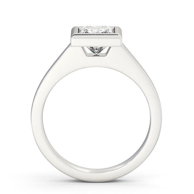 Princess Diamond Engagement Ring Platinum Solitaire - Shoreley ENPR19_WG_UP