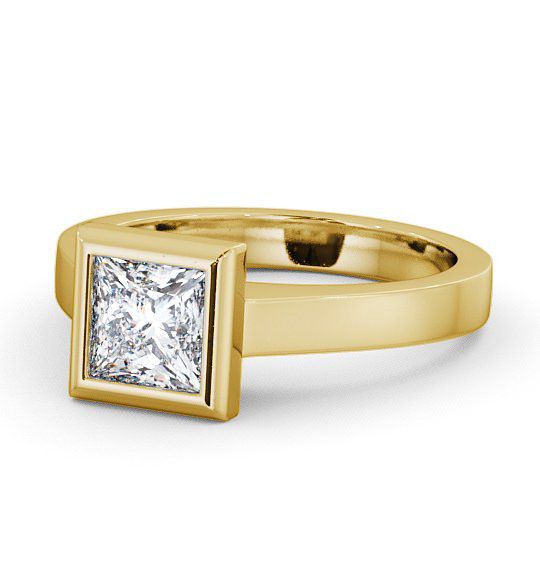  Princess Diamond Engagement Ring 18K Yellow Gold Solitaire - Shoreley ENPR19_YG_THUMB2 