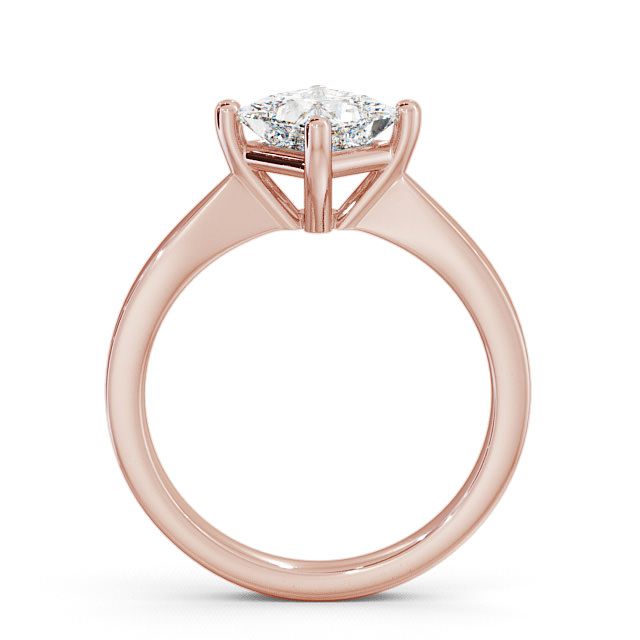 Princess Diamond Engagement Ring 9K Rose Gold Solitaire- Abney ENPR1_RG_UP