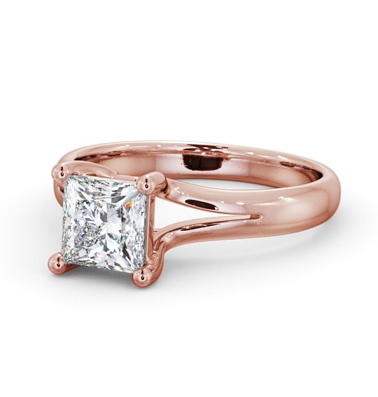  Princess Diamond Engagement Ring 9K Rose Gold Solitaire - Alloa ENPR24_RG_THUMB2 