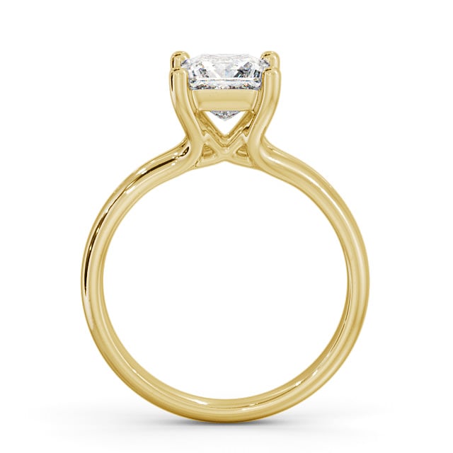Princess Diamond Engagement Ring 18K Yellow Gold Solitaire - Alloa ENPR24_YG_UP