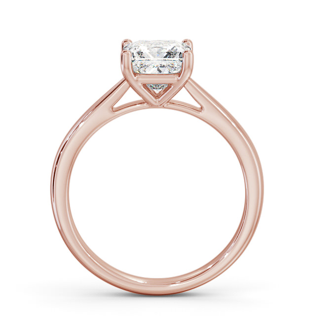Princess Diamond Engagement Ring 9K Rose Gold Solitaire - Gorgie ENPR2_RG_UP