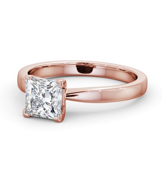  Princess Diamond Engagement Ring 9K Rose Gold Solitaire - Norina ENPR31_RG_THUMB2 