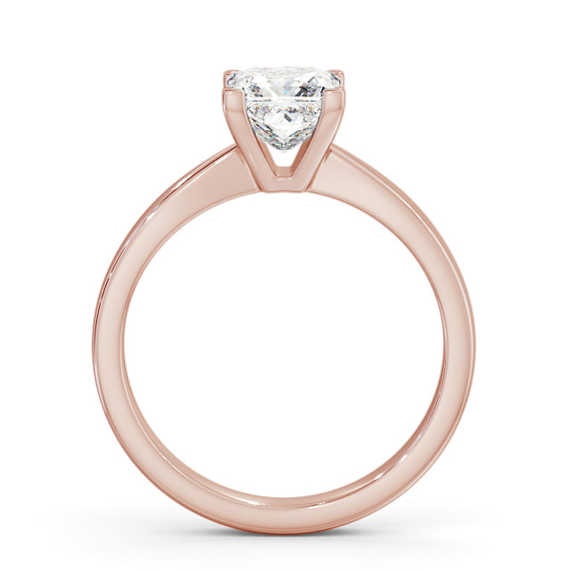 Princess Diamond Engagement Ring 9K Rose Gold Solitaire - Norina ENPR31_RG_UP