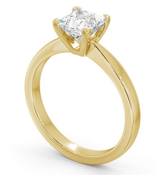 Princess Diamond Elegant Style Engagement Ring 9K Yellow Gold Solitaire ENPR31_YG_THUMB1 