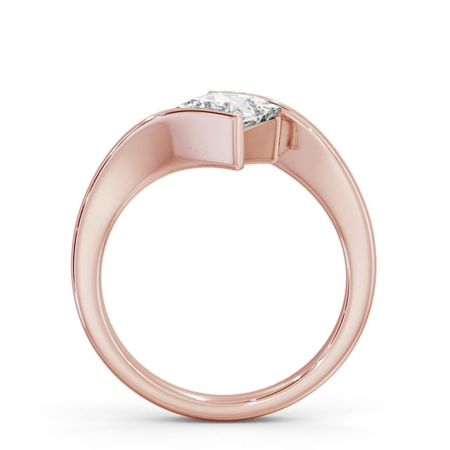 Princess Diamond Engagement Ring 18K Rose Gold Solitaire - Marisol ENPR32_RG_UP