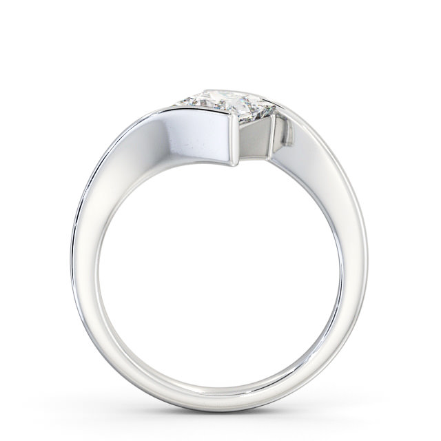 Princess Diamond Engagement Ring 18K White Gold Solitaire - Marisol ENPR32_WG_UP