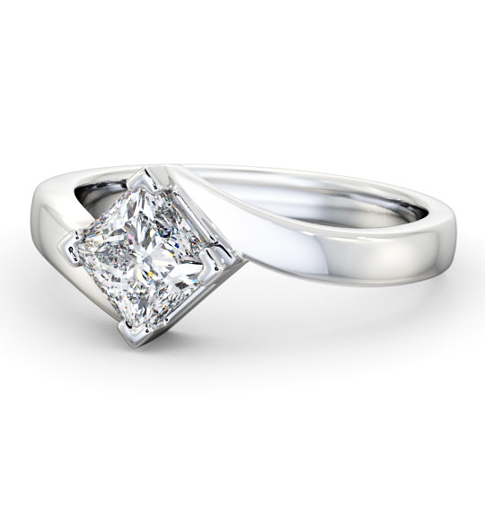 Landore Princess Diamond Engagement Ring Rotated Head ENPR33_WG_THUMB2 