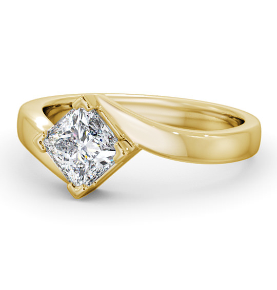 Landore Princess Diamond Engagement Ring Rotated Head ENPR33_YG_THUMB2 