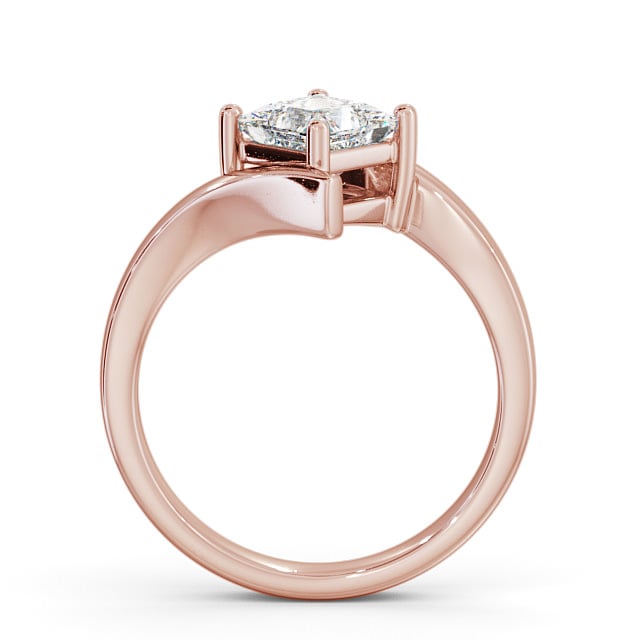 Princess Diamond Engagement Ring 18K Rose Gold Solitaire - Arbury ENPR34_RG_UP