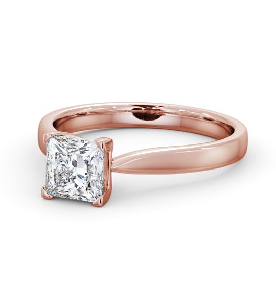  Princess Diamond Engagement Ring 9K Rose Gold Solitaire - Edelina ENPR37_RG_THUMB2 