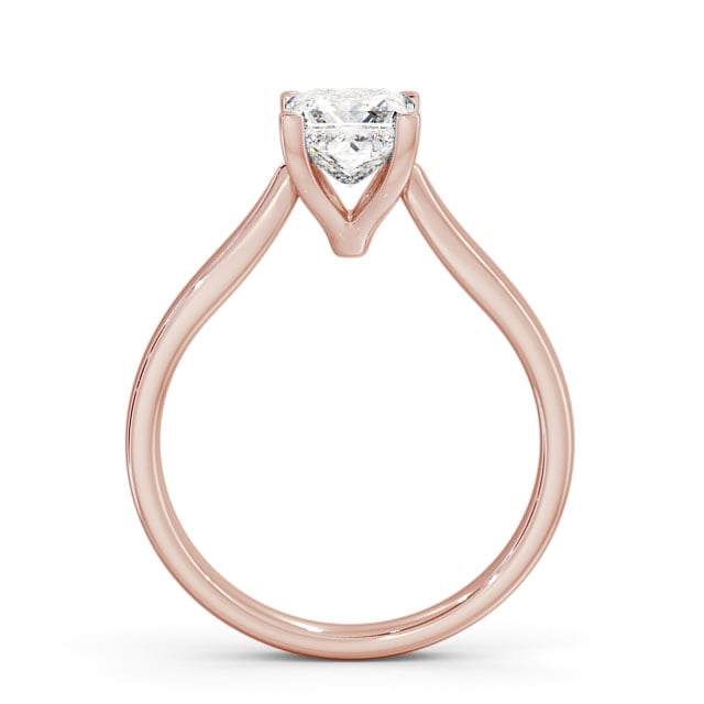 Princess Diamond Engagement Ring 9K Rose Gold Solitaire - Edelina ENPR37_RG_UP