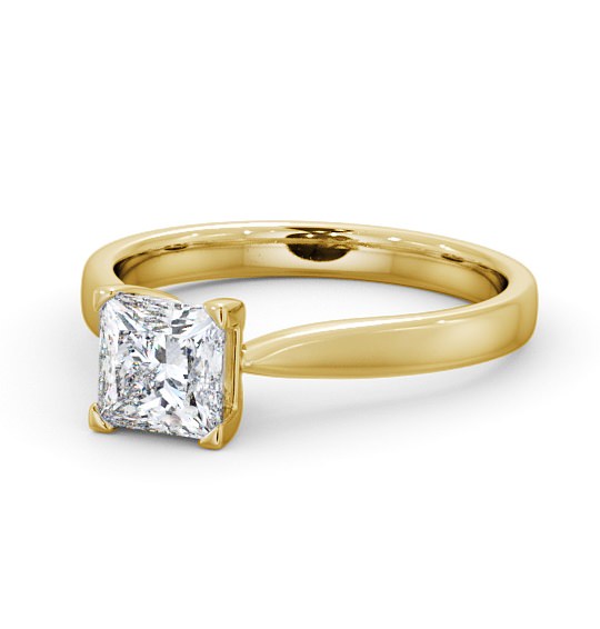  Princess Diamond Engagement Ring 9K Yellow Gold Solitaire - Edelina ENPR37_YG_THUMB2 